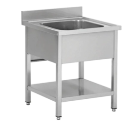 Plonge en inox 1 Bac sans...