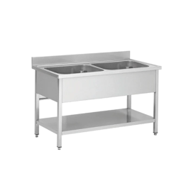 Plonge en inox 2 Bac sans...
