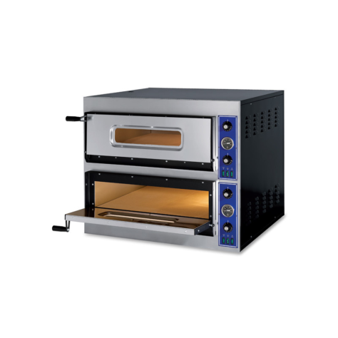 Four à pizza professionnel 2x4 pizzas 33 cm 400V ref:4421.0044 Marque: technimed