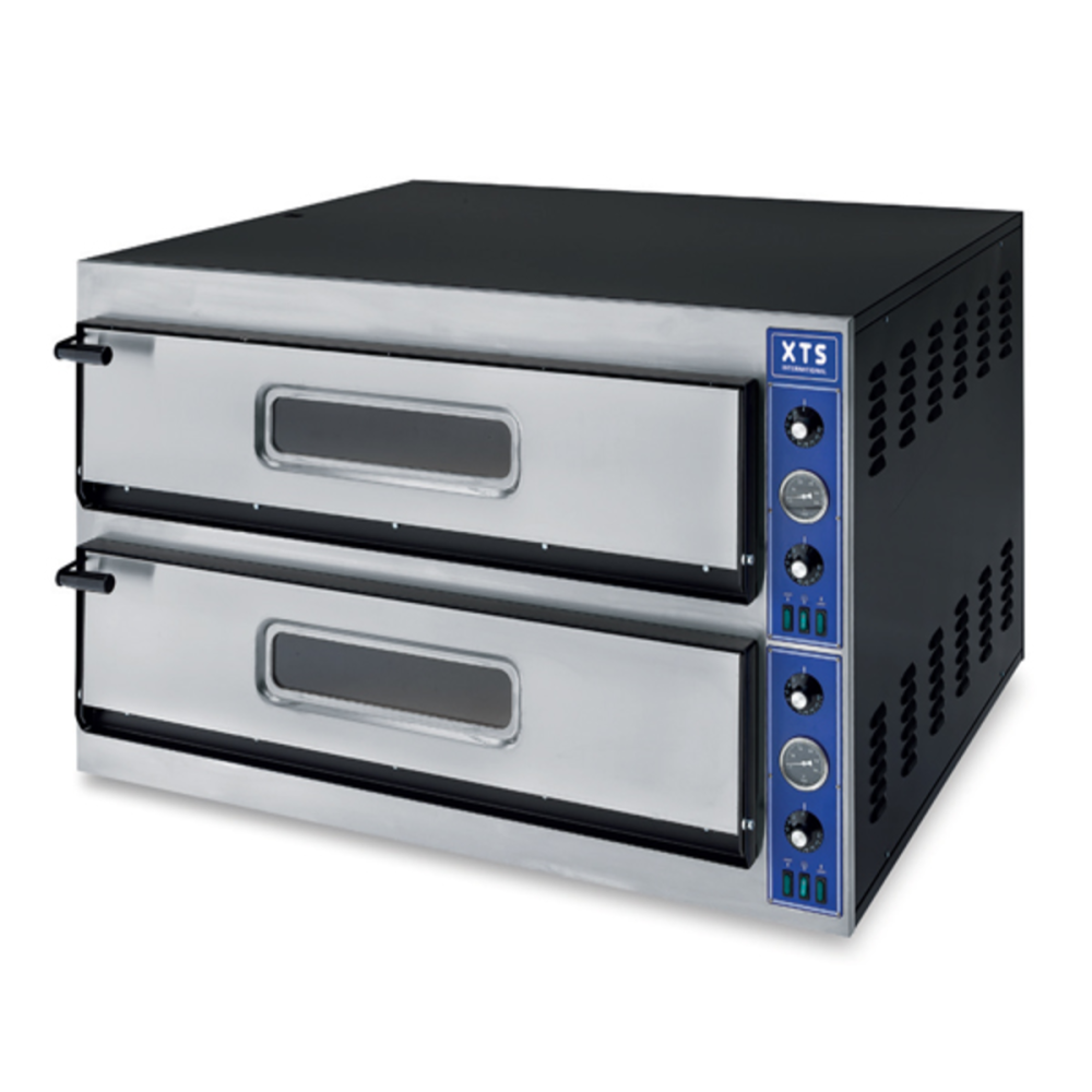 Four à pizza professionnel 2x9 pizzas 33 cm 400V ref:4421.0099 Marque: technimed