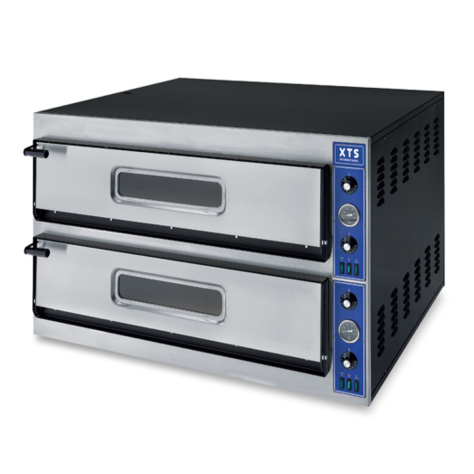 Four à pizza professionnel 2x9 pizzas 33 cm 400V ref:4421.0099 Marque: technimed