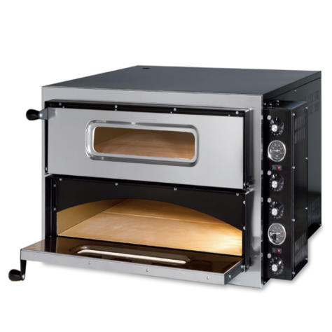 Four à pizza électrique professionnel 2x4 pizzas 35 cm 400V ref:4021.0044 Marque: technimed