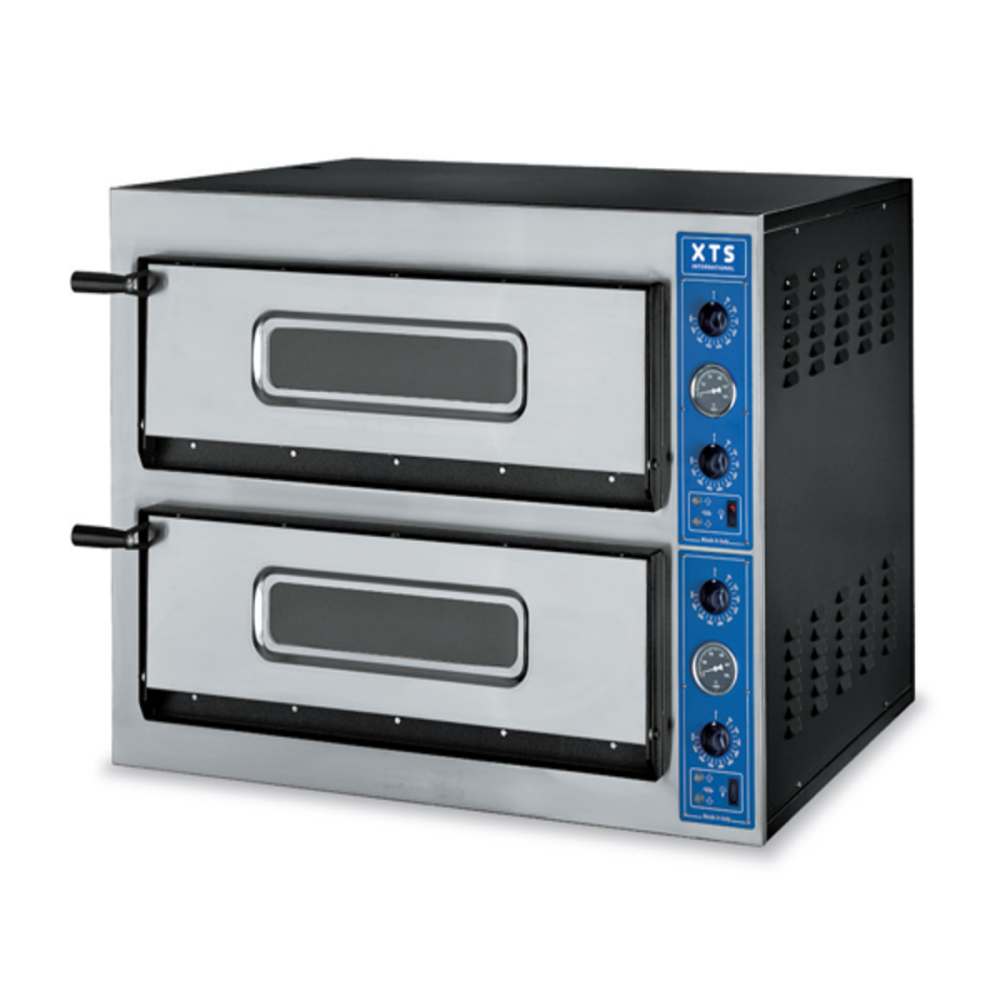 Four à Pizza Électrique Professionnel 2 x 4 Pizzas 36 cm 400 V Référence : 4021.0260 Marque : Technimed