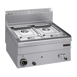 Bain-Marie professionnelle 2 cuves gaz ref:2040.0066 Marque: technimed