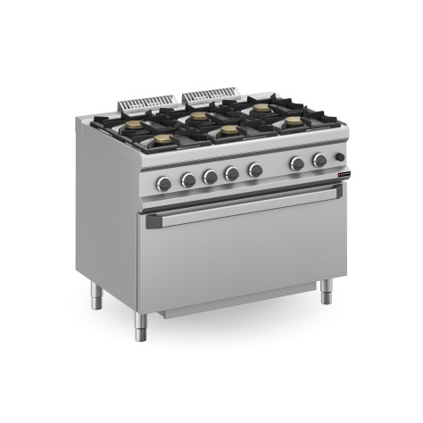 Fourneau 6 zones TS avec four gaz statique Ref:2720.6711 Marque: Technimed