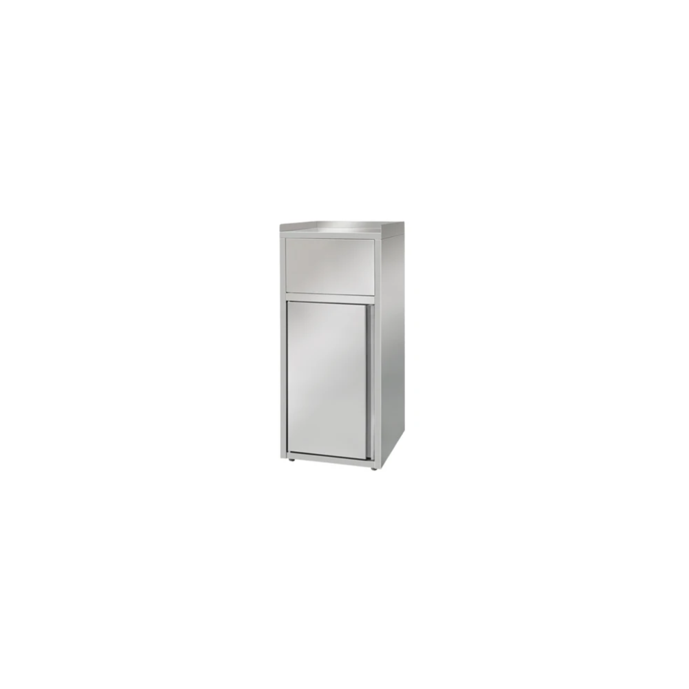 Poubelle snack professionnelle en Inox avec bac de 60L Référence  : AMS5053 Marque : Technimed