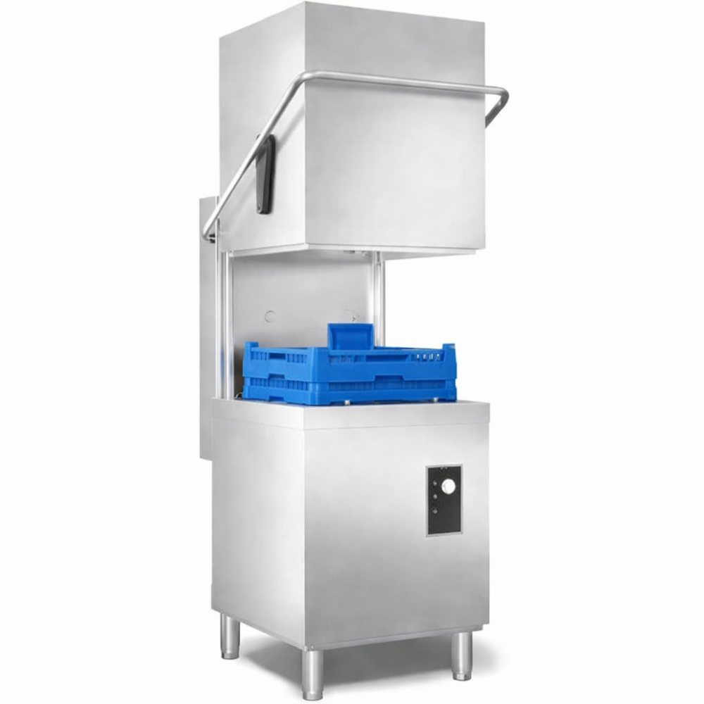 Lave-Vaisselle à Capot Professionnel Inox TECHNIMED – 400V, 2 Cycles, Haute Performance