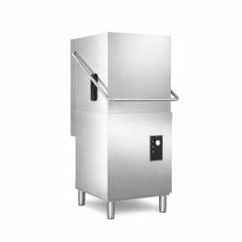 Lave-vaisselle professionnel à capot  avec vidange inox TECHNIMED Réf : – 400V, cycles 90/180s