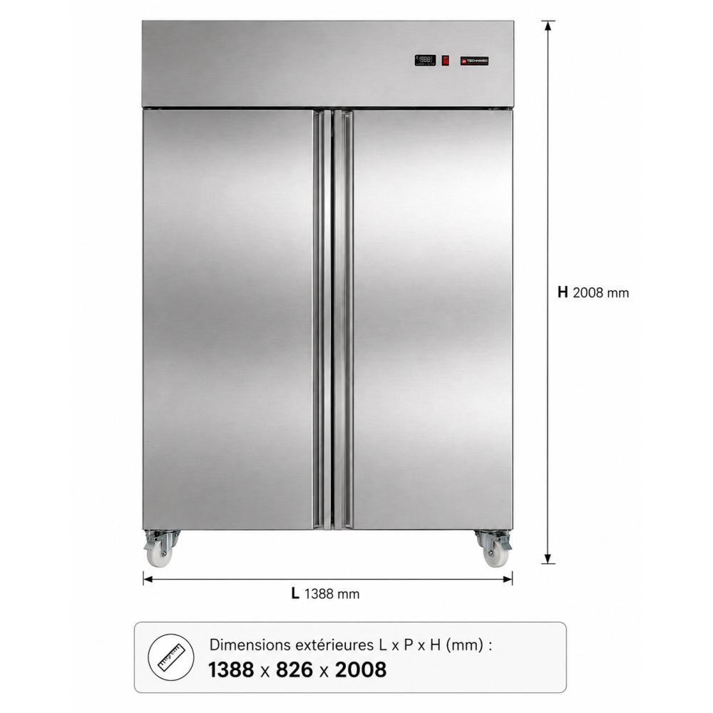 Armoire Négative 1400 Litres Référence : 1910.9386 Marque : Technimed